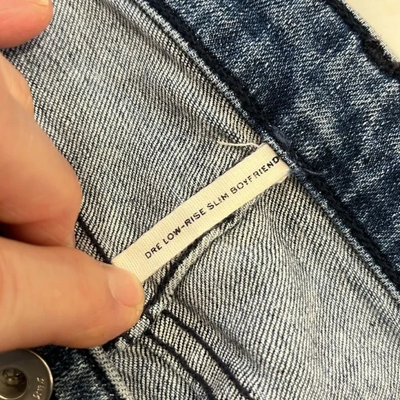 VGUC rag & bone dre low-rise slim boyfriend jeans in colour Star City - Picture 9 of 16